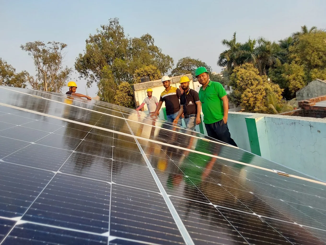 Peak sun commercial solar array